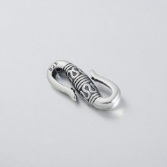 925 Sterling Silver Vintage Pattern S-Hook Clasp Findings