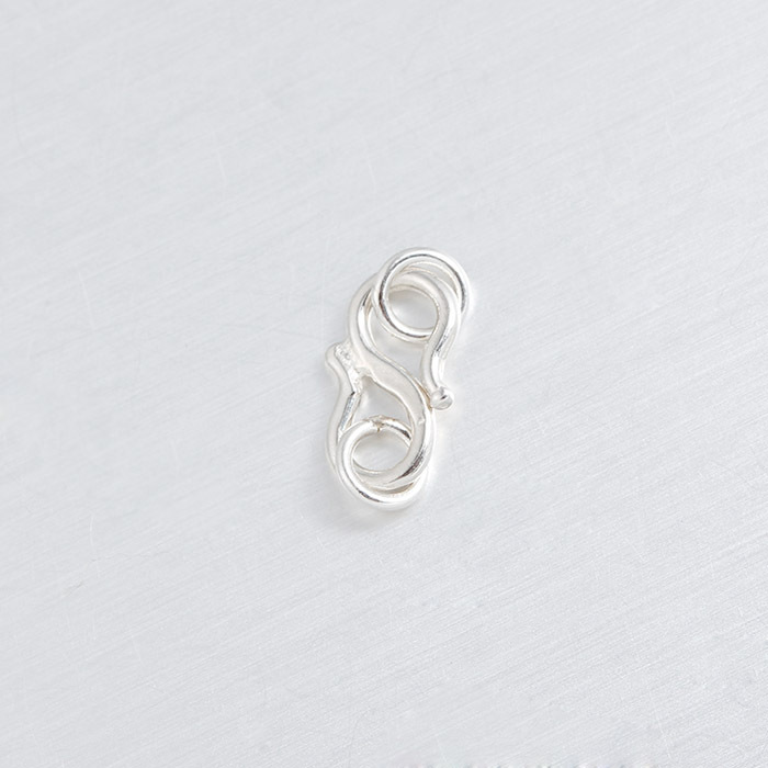 925 Sterling Silver S-Shaped Hook Clasp