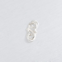 925 Sterling Silver S-Shaped Hook Clasp