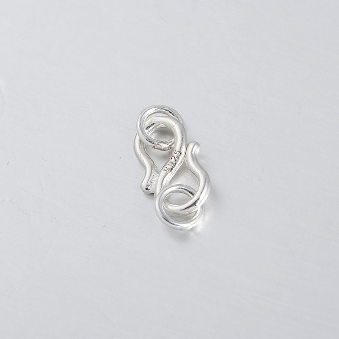 925 Sterling Silver S-Shaped Hook Clasp