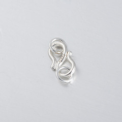 925 Sterling Silver S-Shaped Hook Clasp