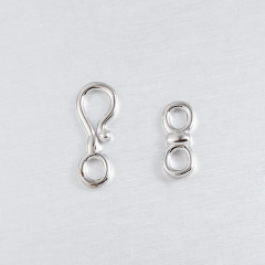 925 Sterling Silver Hook And Eye Clasp Findings