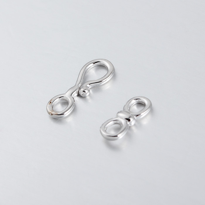 925 Sterling Silver Hook And Eye Clasp Findings