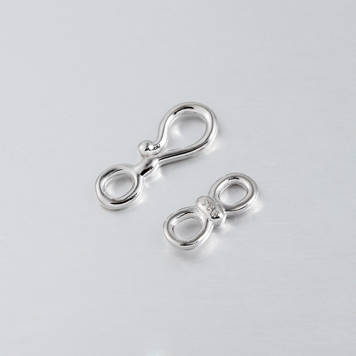 925 Sterling Silver Hook And Eye Clasp Findings