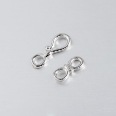 925 Sterling Silver Hook And Eye Clasp Findings