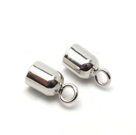 925 Sterling Silver Cord End Caps