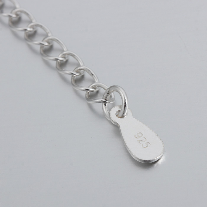 925 Sterling Silver Extender Chain With Drop Tag