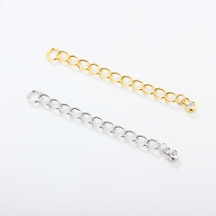 925 Sterling Silver Loose Curb Chain Extender With Charm Ending
