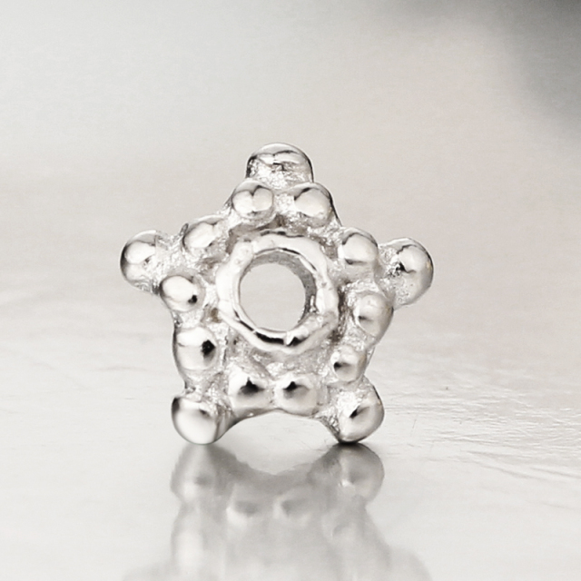 925 Sterling Silver Beautiful Flower Shape Beads