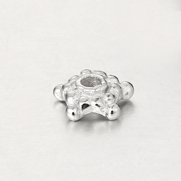 925 Sterling Silver Beautiful Flower Shape Beads