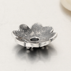 925 Sterling Silver Flower Shape Spacer