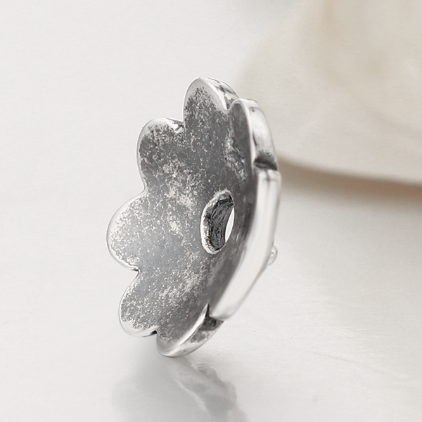 925 Sterling Silver Flower Shape Spacer