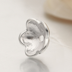 925 Sterling Silver Flower Bead Cap Spacers