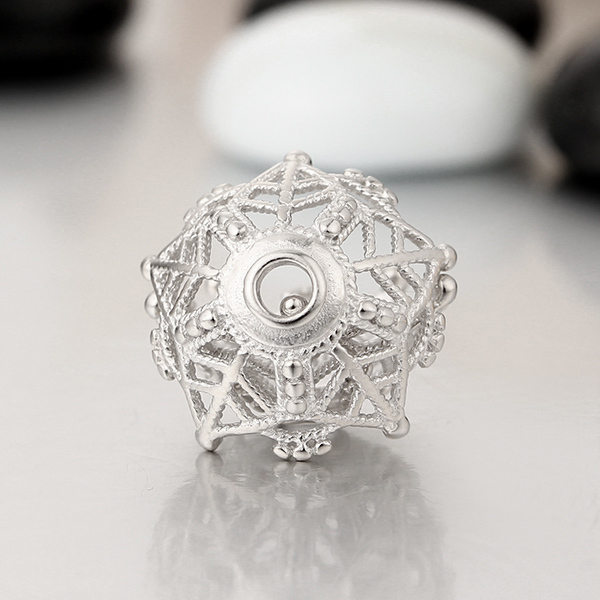 925 Sterling Silver Crown Shape Spacers