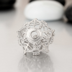 925 Sterling Silver Crown Shape Spacers