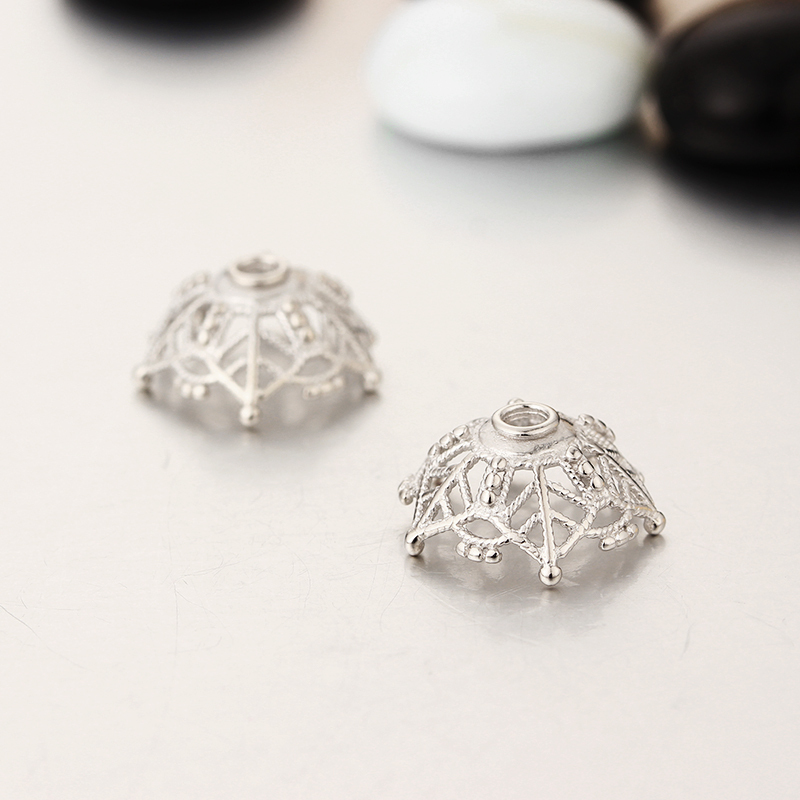 925 Sterling Silver Crown Shape Spacers
