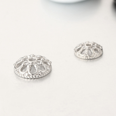 925 Sterling Silver Flower Spacer Bead Caps