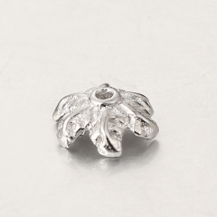 925 Sterling Silver Flower Beads Cap Spacers