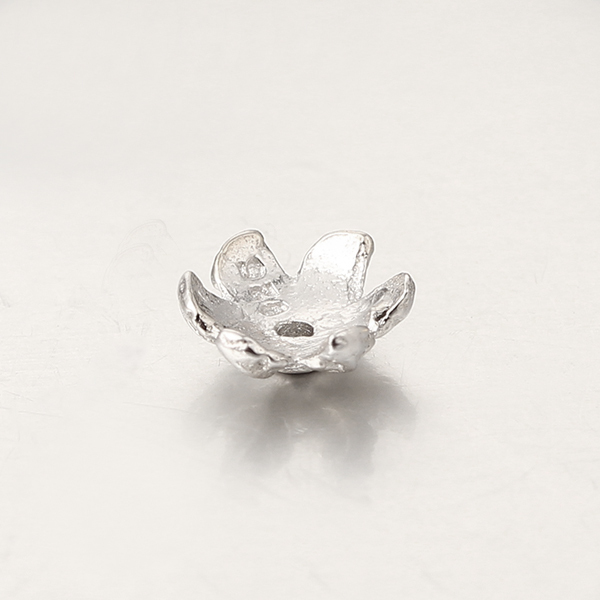 925 Sterling Silver Flower Beads Cap Spacers