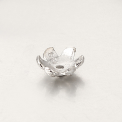 925 Sterling Silver Flower Beads Cap Spacers