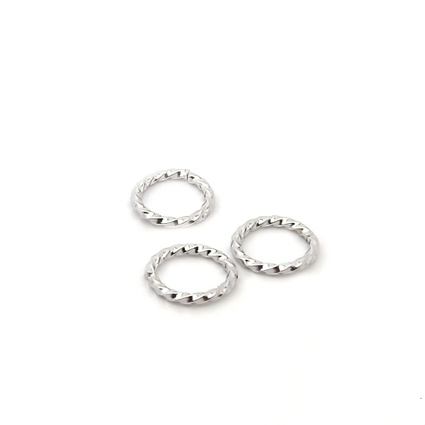 925 Sterling Silver Closed Twisted Ring