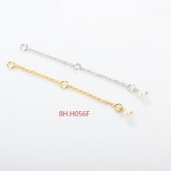 925 Sterling Silver 35C Cable Chain Extender With Charm Ending