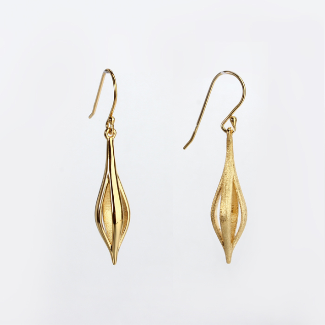 925 Sterling Silver Flower Bud Earrings For Women
