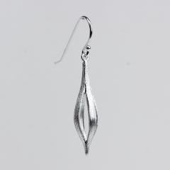 925 Sterling Silver Flower Bud Earrings For Women