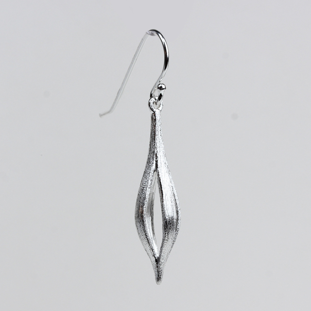 925 Sterling Silver Flower Bud Earrings For Women