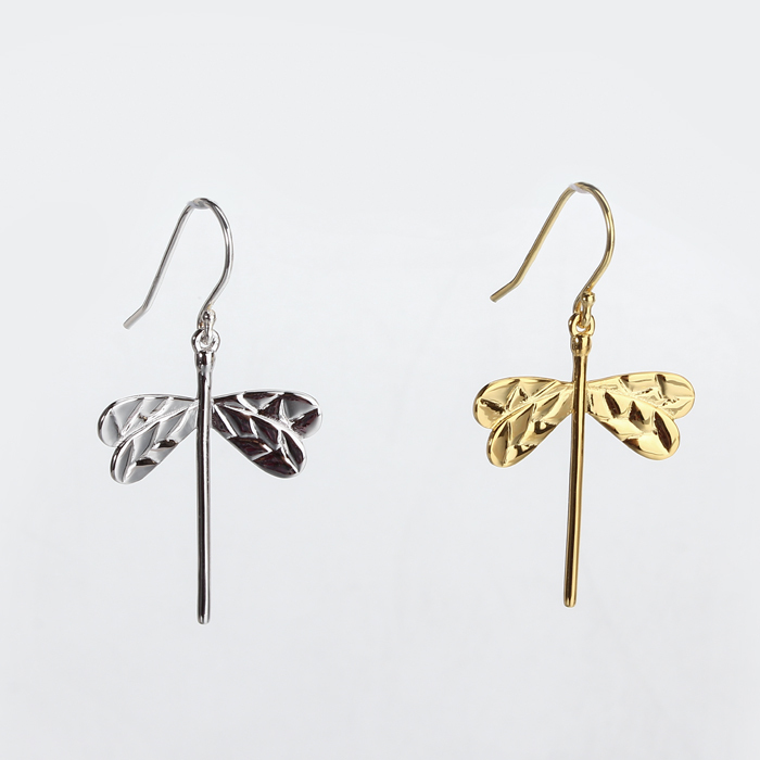925 Sterling Silver Dragonfly Earrings For Women
