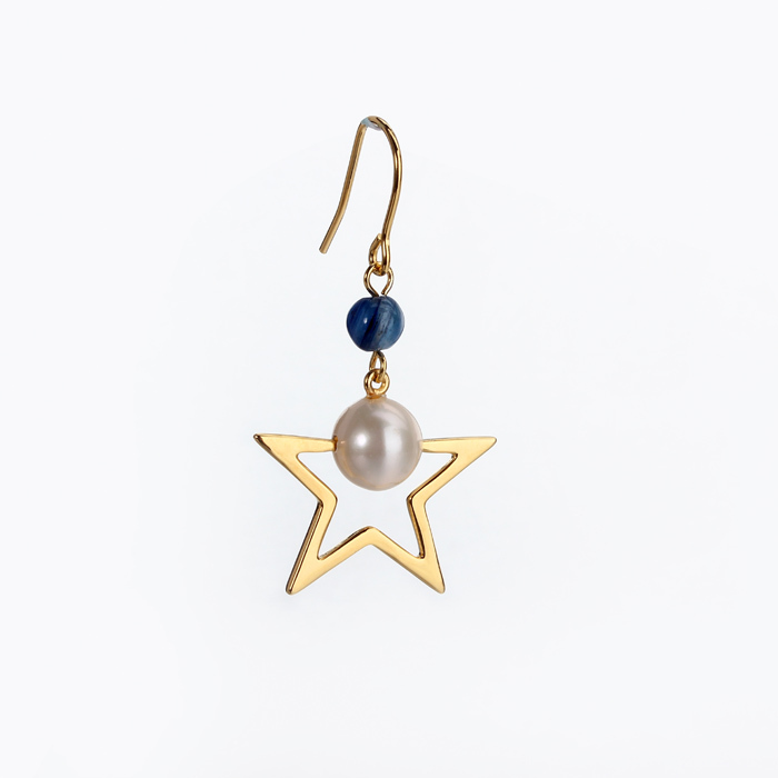 925 Sterling Silver Blue Stone And Pearl Earings For Women