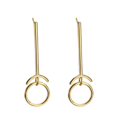 925 Sterling Silver Simple Wire Fashion Earrings