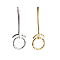 925 Sterling Silver Simple Wire Fashion Earrings