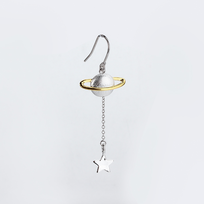 925 Sterling Silver Comet And Star Charm Earrings For Women