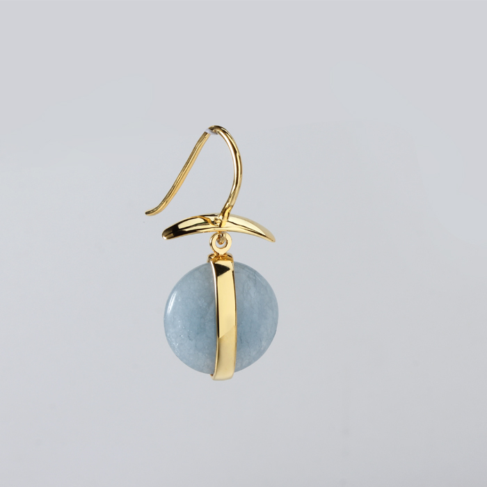 925 Sterling Silver Colorful Stone Earings For Women