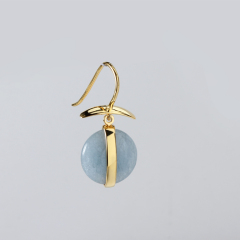 925 Sterling Silver Colorful Stone Earings For Women