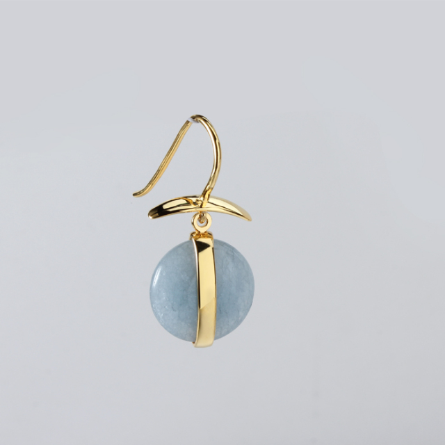 925 Sterling Silver Colorful Stone Earings For Women