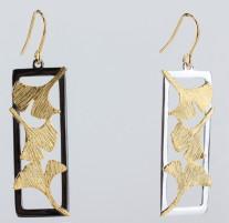 925 Sterling Silver Flower Gold Plated Earings For Women
