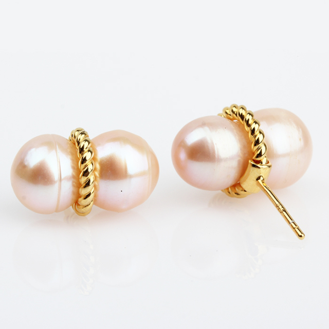 925 Sterling Silver Pearl Stud Earrings