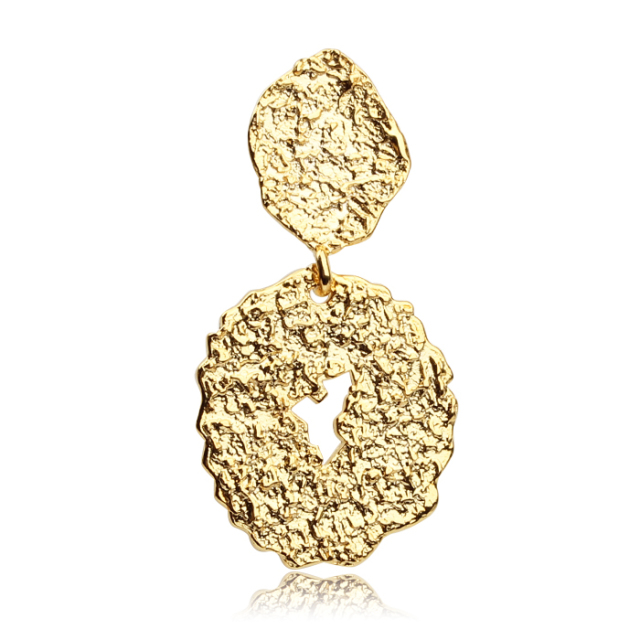 925 Sterling Silver Hammer Surface Earrings