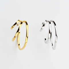 925 Sterling Silver Nordic Minimalism Stud Earring