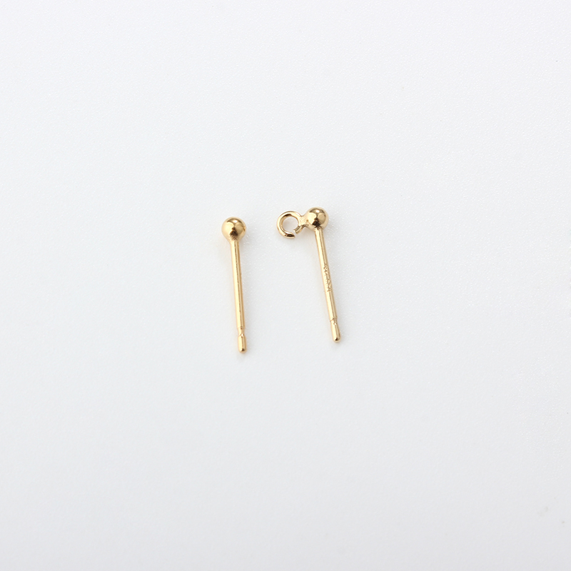 14K Gold Filled Ball Earring Studs Findings