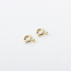 14K Gold Filled Spring Clasp with Open Ring