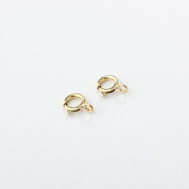 14K Gold Filled Spring Clasp with Open Ring