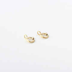 14K Gold Filled Spring Clasp with Open Ring