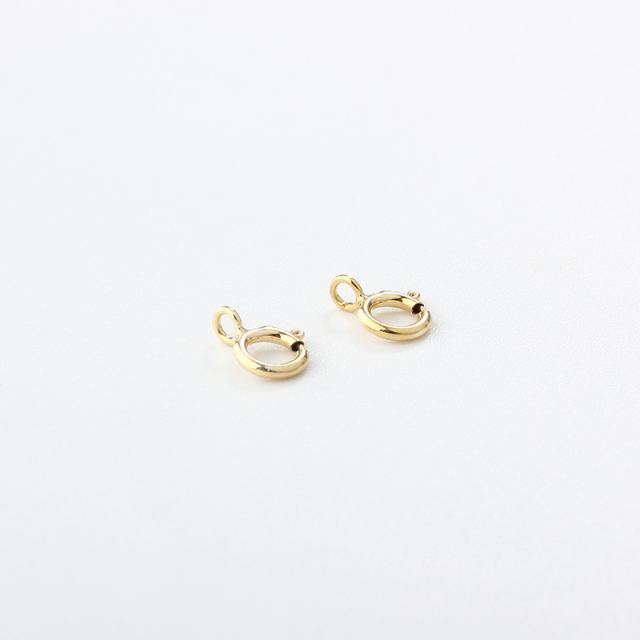 14K Gold Filled Spring Clasp with Open Ring