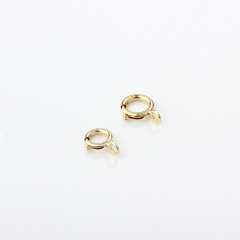 14K Gold Filled Spring Clasp with Open Ring