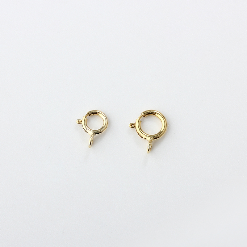 14K Gold Filled Spring Clasp with Open Ring