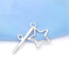 925 Sterling Silver Star Toggle Clasps