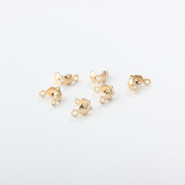 14K Gold Filled Clamshell Bead Tip Knot End Cover